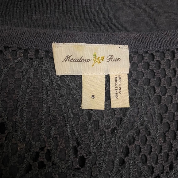 Meadow Rue | grey eyelet lace blouse - Picture 5 of 6